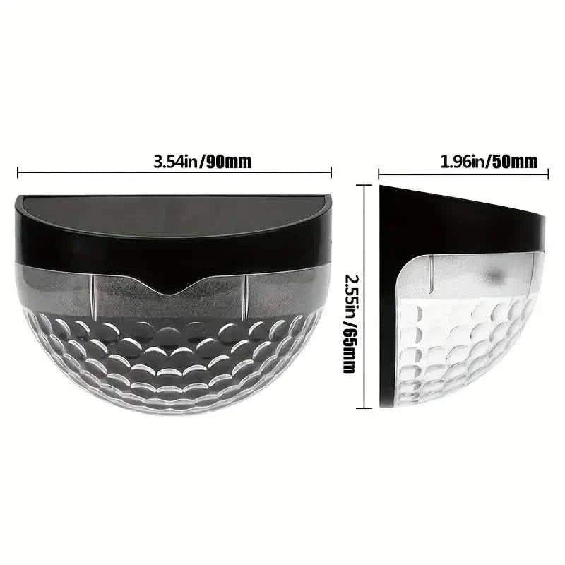 4-Pack: Solar Fence Lights Solar Deck Lights by DailySale