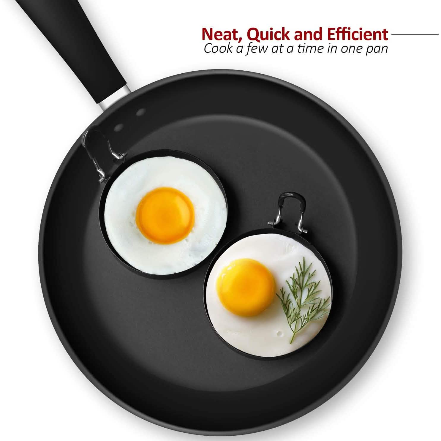 4-Pack: Stainless Steel Egg Cooking Ring by DailySale