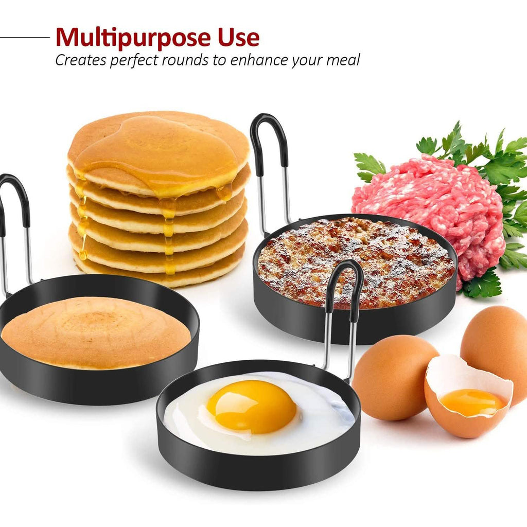 4-Pack: Stainless Steel Egg Cooking Ring by DailySale