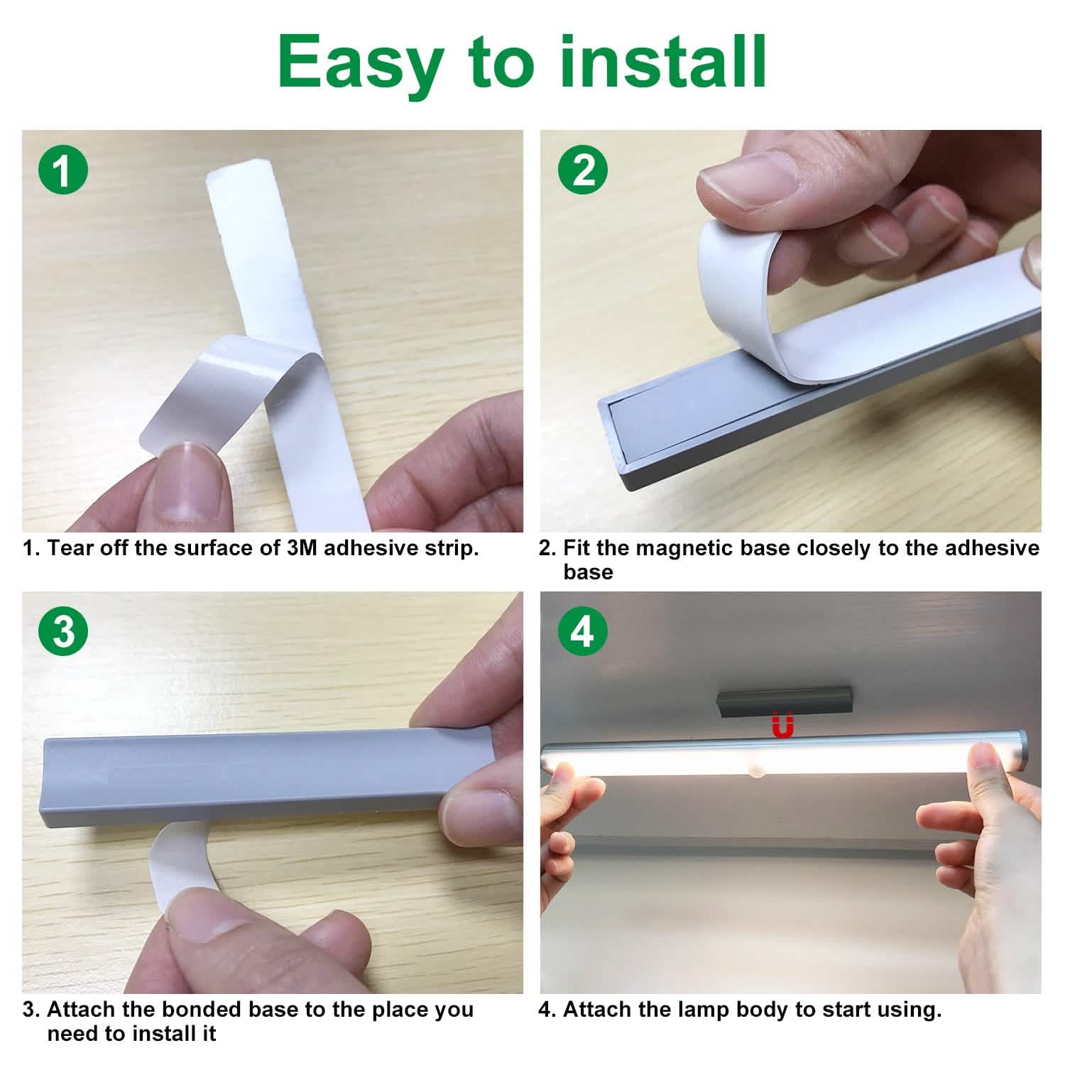4-Pack: Stick Anywhere LED Motion Sensor Light by DailySale
