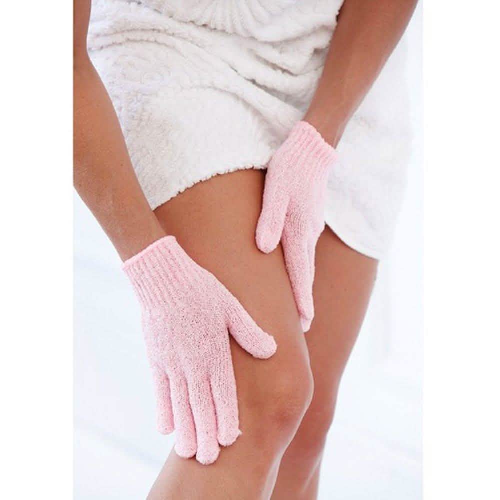 4-Pairs: Exfoliating Gloves - Premium Scrub Wash Mitt for Bath or Shower by DailySale