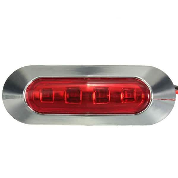 4-Piece: 12V-24V 4 LED Side Marker Indicator Lights by DailySale