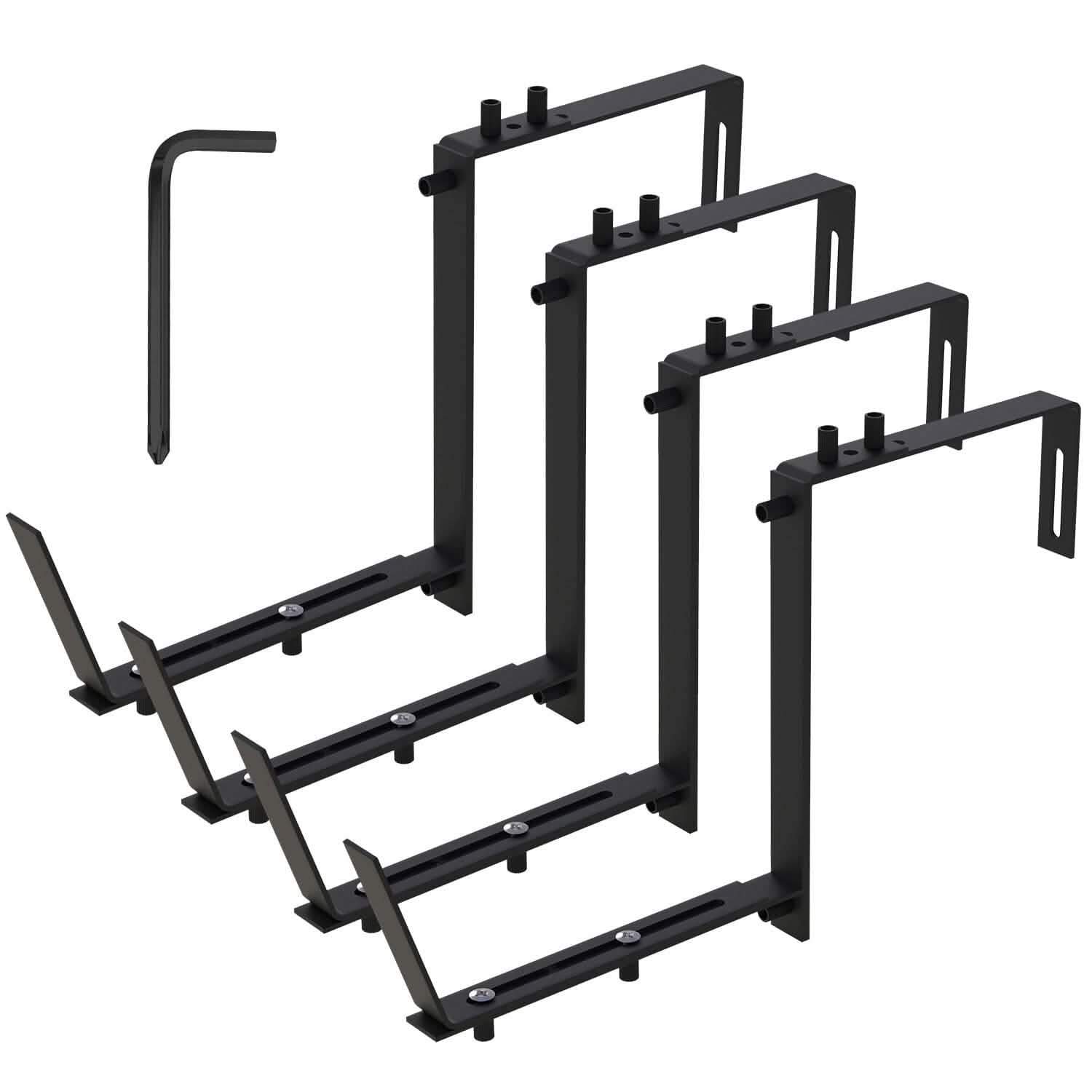 4-Piece: Adjustable Planter Box Brackets by DailySale
