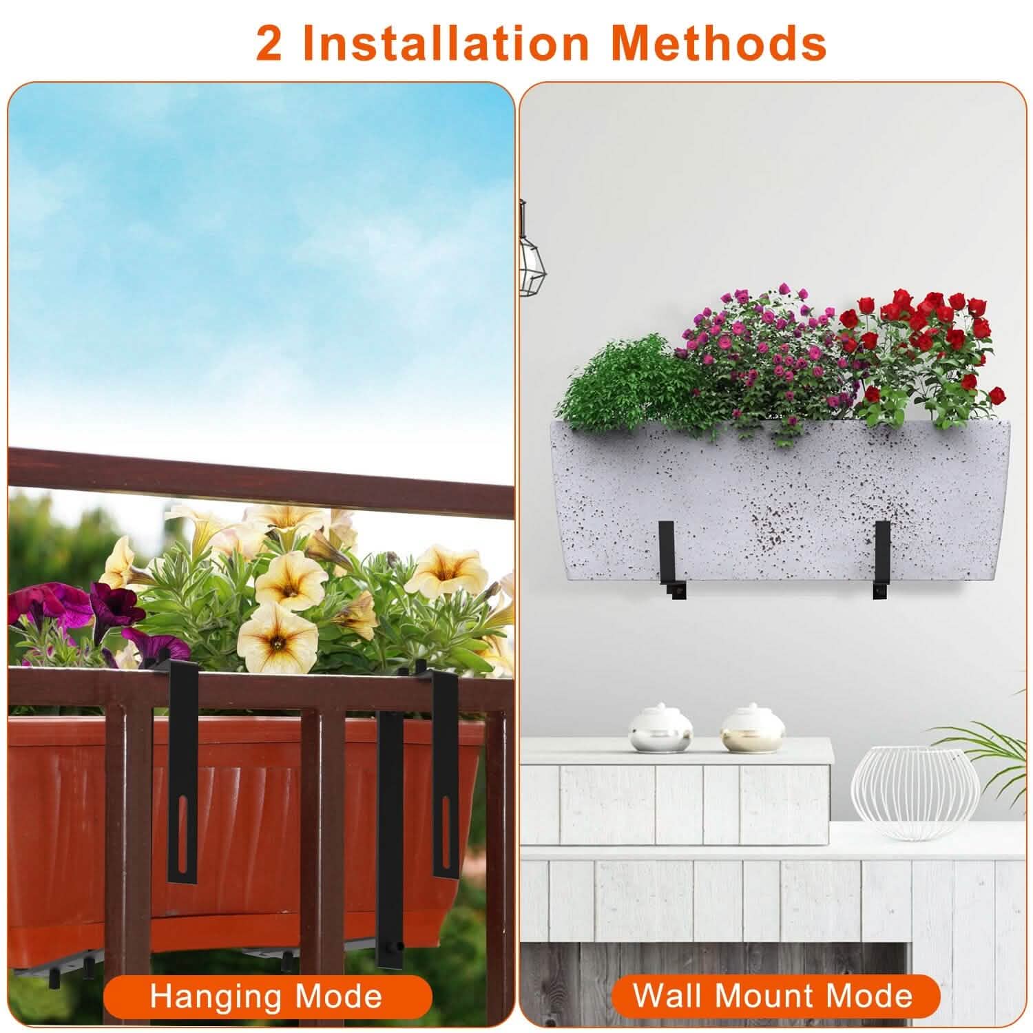 4-Piece: Adjustable Planter Box Brackets by DailySale