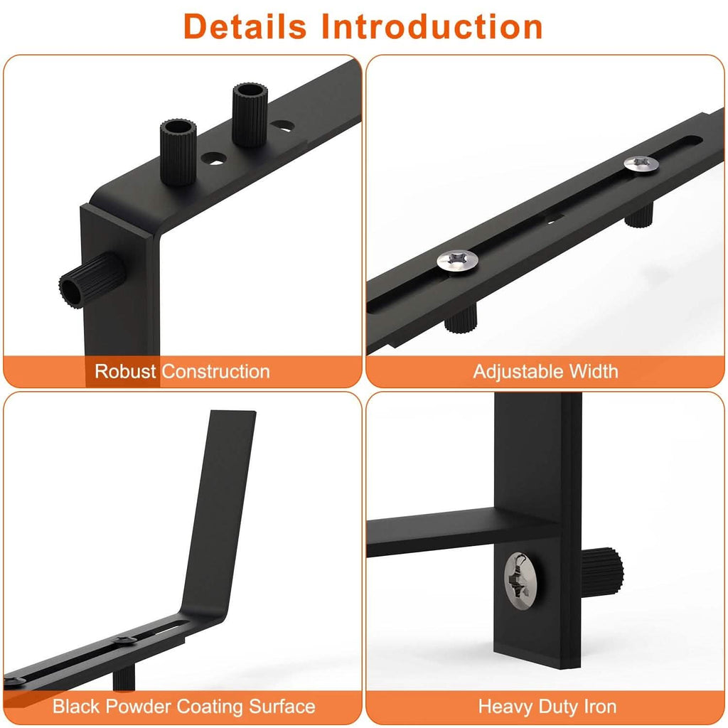 4-Piece: Adjustable Planter Box Brackets by DailySale