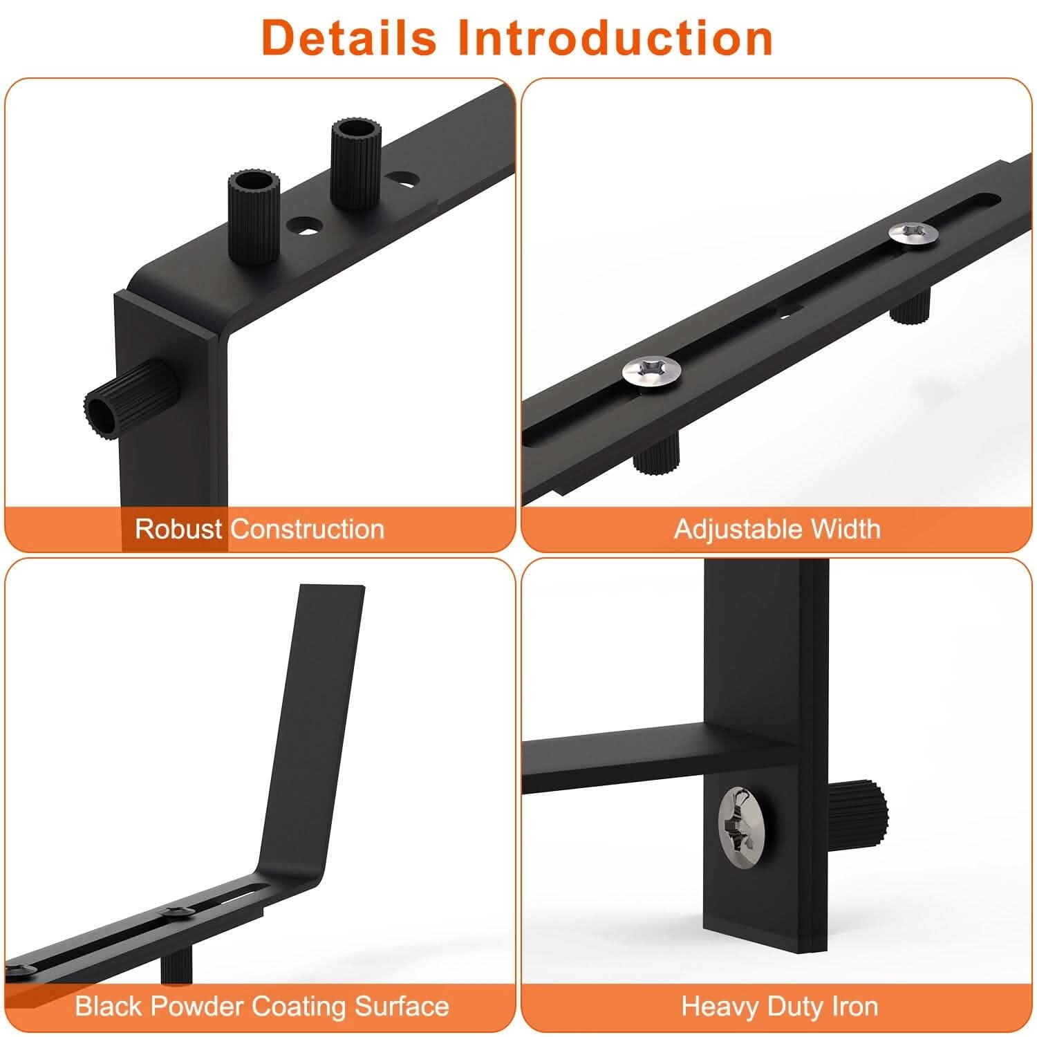 4-Piece: Adjustable Planter Box Brackets by DailySale