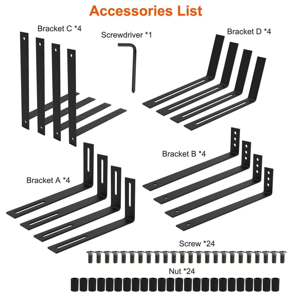 4-Piece: Adjustable Planter Box Brackets by DailySale