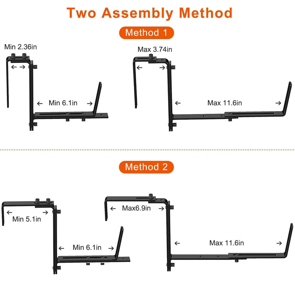 4-Piece: Adjustable Planter Box Brackets by DailySale