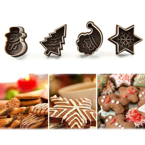 4-Piece: Plastic Cookie Baking Moulds by DailySale