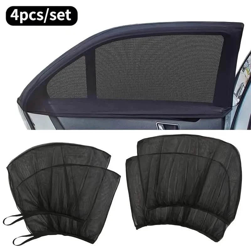 4-Piece Set: Car Window Shades For Front And Back Window by DailySale