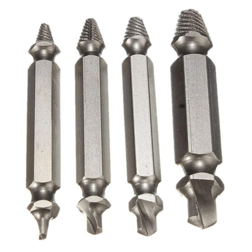 4-Piece Set: DrillPro Double-Sided Damaged Screw Extractors by DailySale