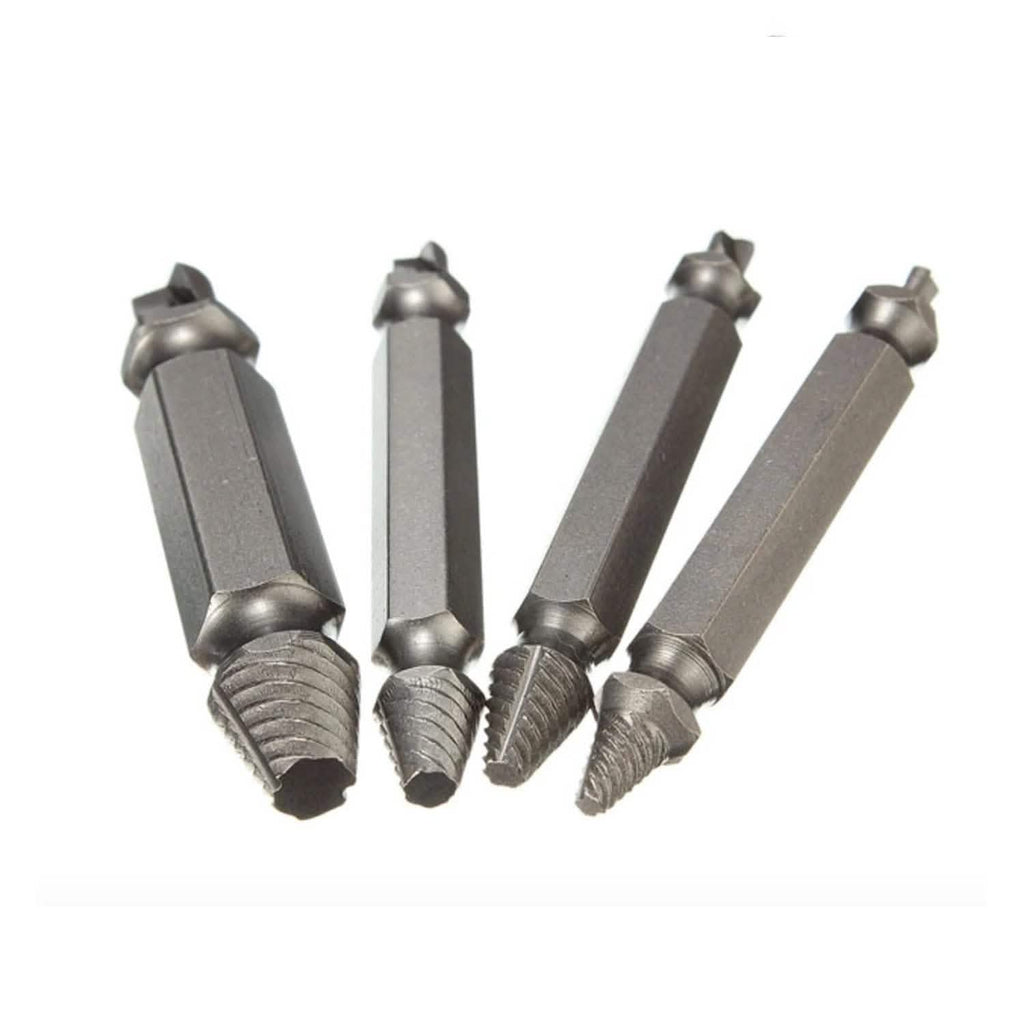 4-Piece Set: DrillPro Double-Sided Damaged Screw Extractors by DailySale