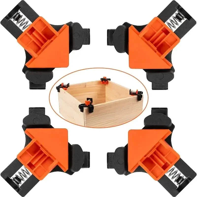 4-Piece Set: Precision 90 Degree Angle Clamps for Woodworking by DailySale