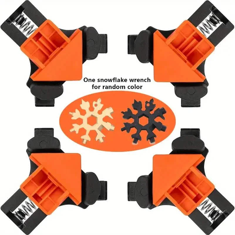 4-Piece Set: Precision 90 Degree Angle Clamps for Woodworking by DailySale