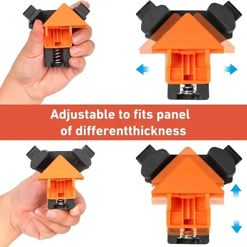 4-Piece Set: Precision 90 Degree Angle Clamps for Woodworking by DailySale