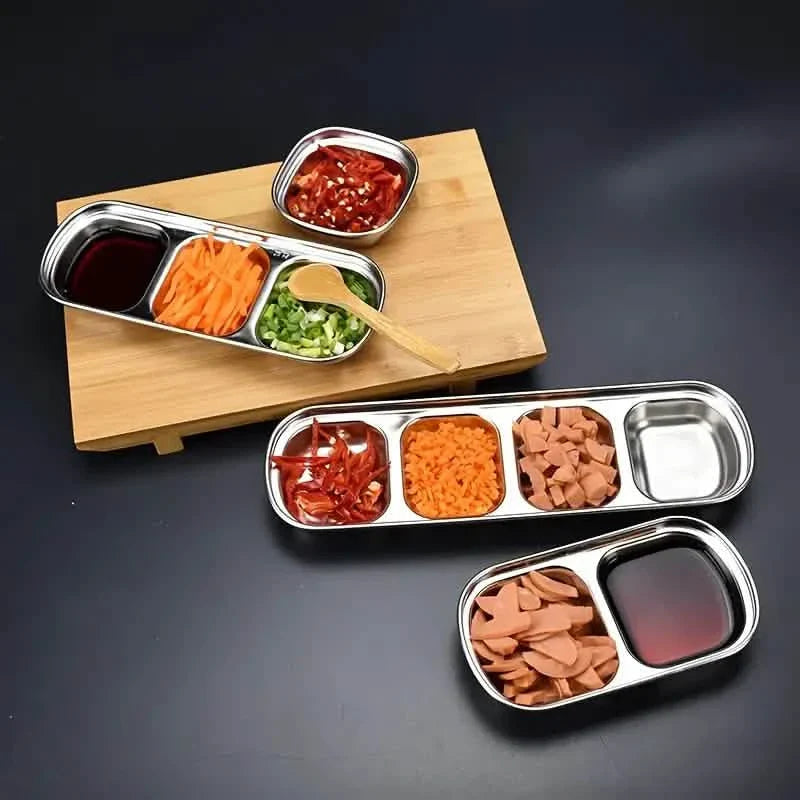 4-Piece Set: Stainless Steel Sauce Dish by DailySale