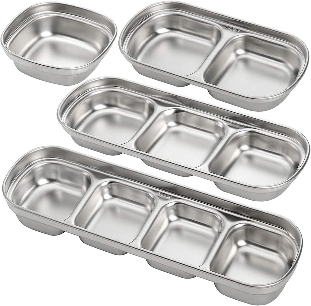 4-Piece Set: Stainless Steel Sauce Dish by DailySale