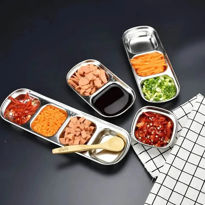 4-Piece Set: Stainless Steel Sauce Dish by DailySale