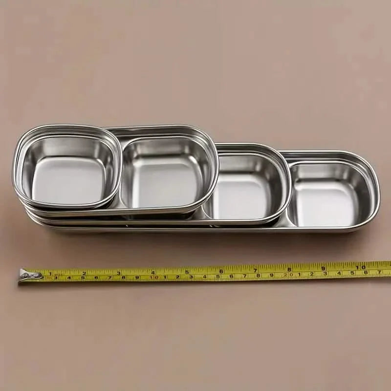 4-Piece Set: Stainless Steel Sauce Dish by DailySale