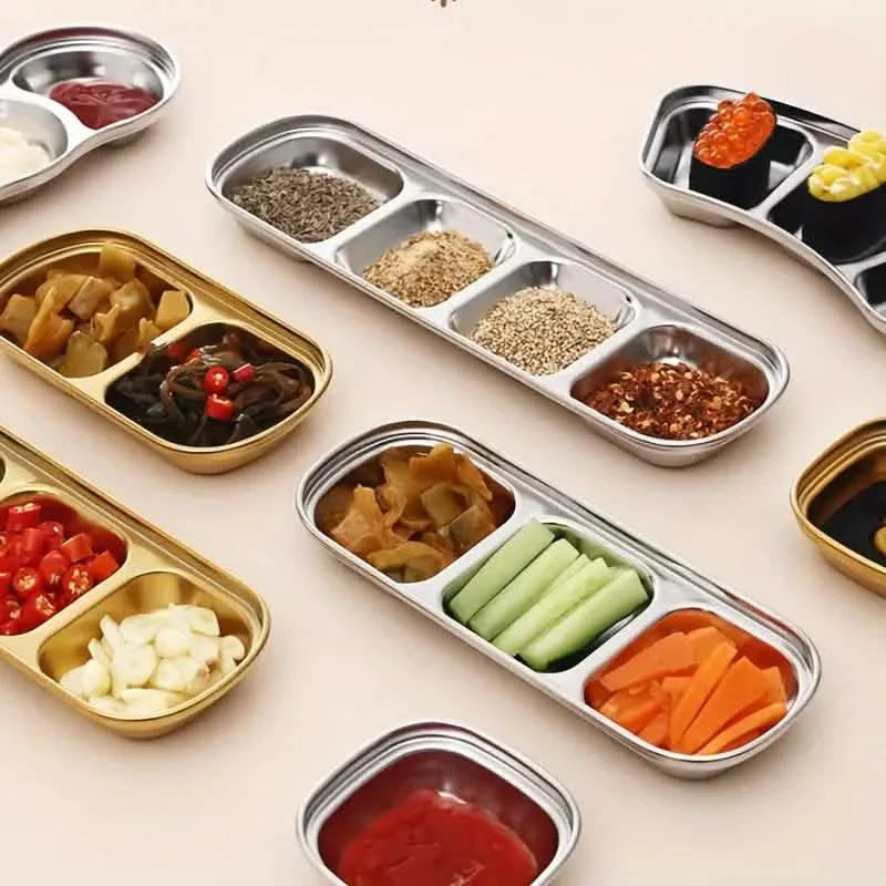4-Piece Set: Stainless Steel Sauce Dish by DailySale