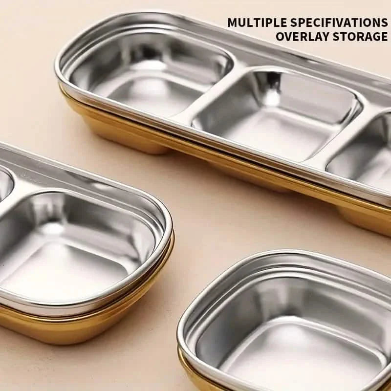 4-Piece Set: Stainless Steel Sauce Dish by DailySale