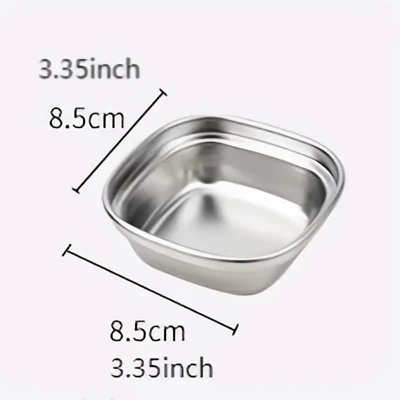 4-Piece Set: Stainless Steel Sauce Dish by DailySale