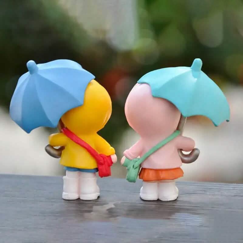 4-Piece Set: Umbrella Girl Figure Statue by DailySale