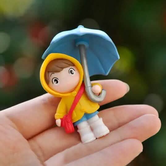 4-Piece Set: Umbrella Girl Figure Statue by DailySale
