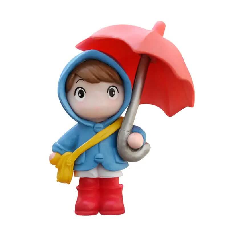4-Piece Set: Umbrella Girl Figure Statue by DailySale