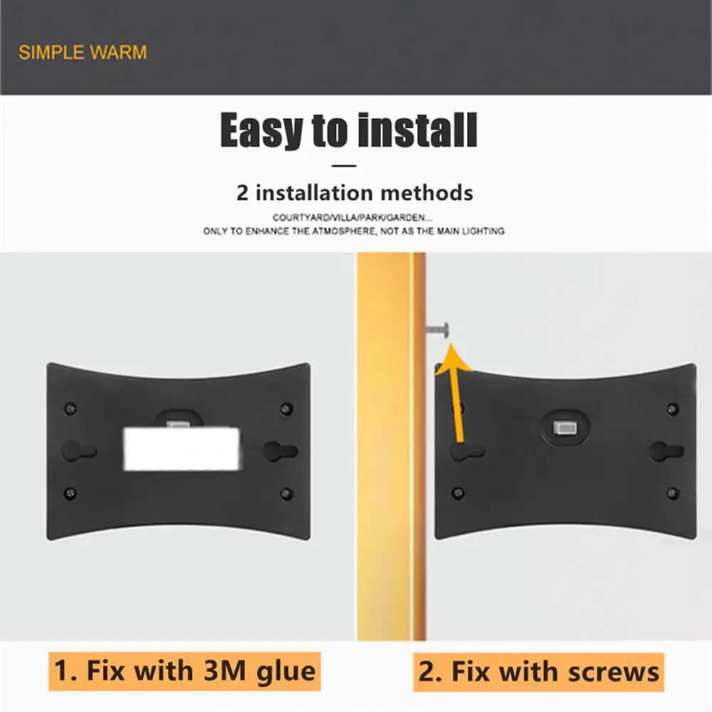4-Piece: Solar Outdoor 6 LED Waterproof Wall Lights by DailySale