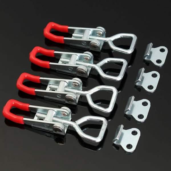 4-Pieces: Adjustable Cabinet Boxes Lever Handle Clamp by DailySale
