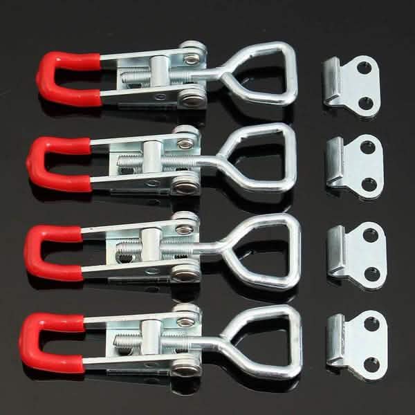 4-Pieces: Adjustable Cabinet Boxes Lever Handle Clamp by DailySale