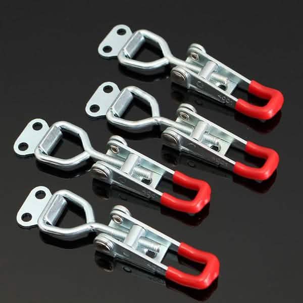 4-Pieces: Adjustable Cabinet Boxes Lever Handle Clamp by DailySale