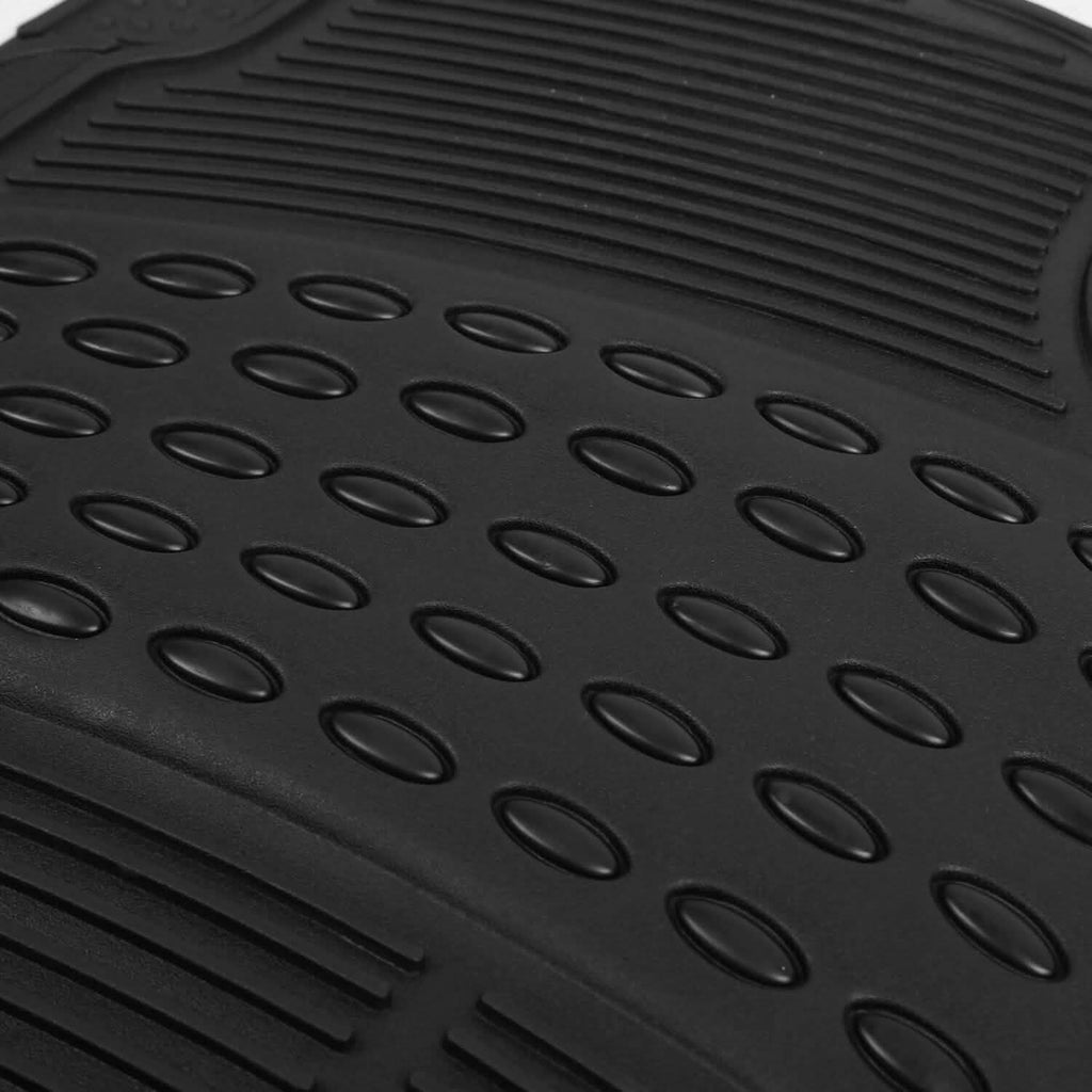 4-Pieces: Heavy Duty PVC Rubber Automotive Floor Mats with Trimmable Design by DailySale