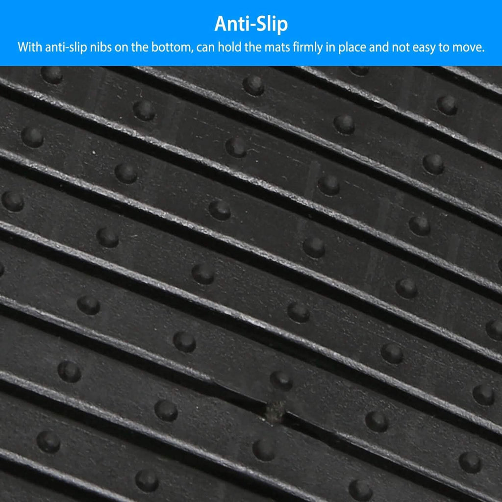 4-Pieces: Heavy Duty PVC Rubber Automotive Floor Mats with Trimmable Design by DailySale
