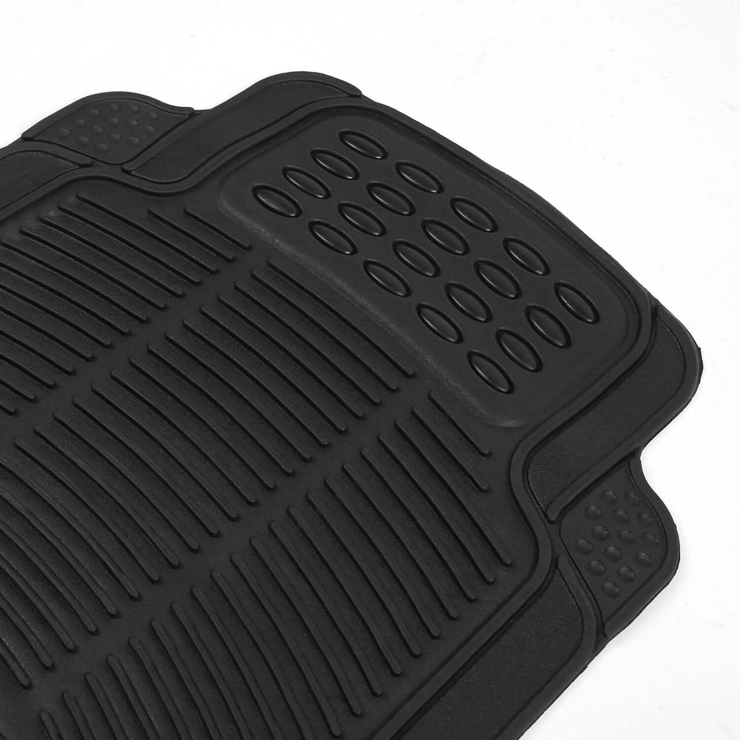 4-Pieces: Heavy Duty PVC Rubber Automotive Floor Mats with Trimmable Design by DailySale