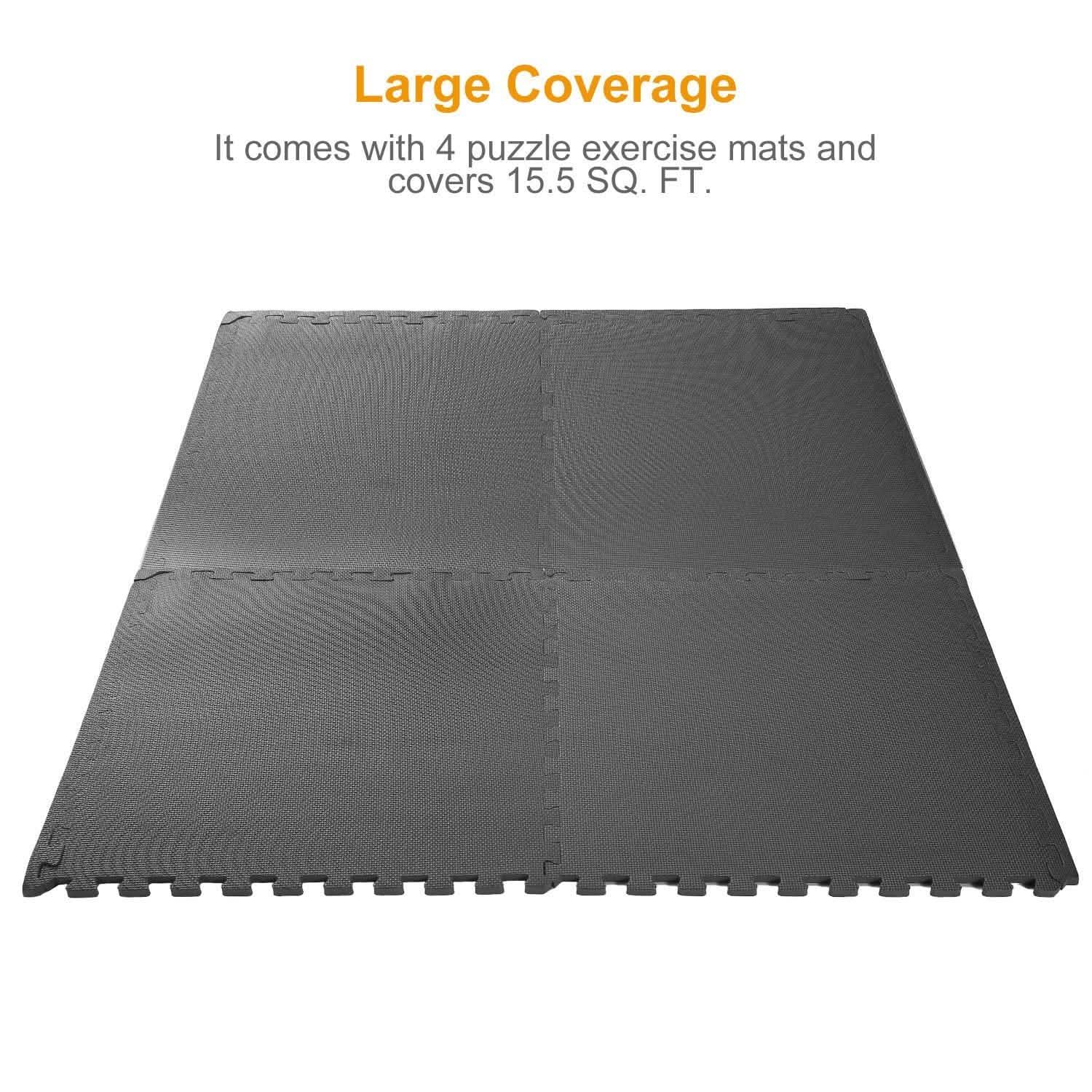 4-Pieces: Puzzle Exercise Foam Mat by DailySale