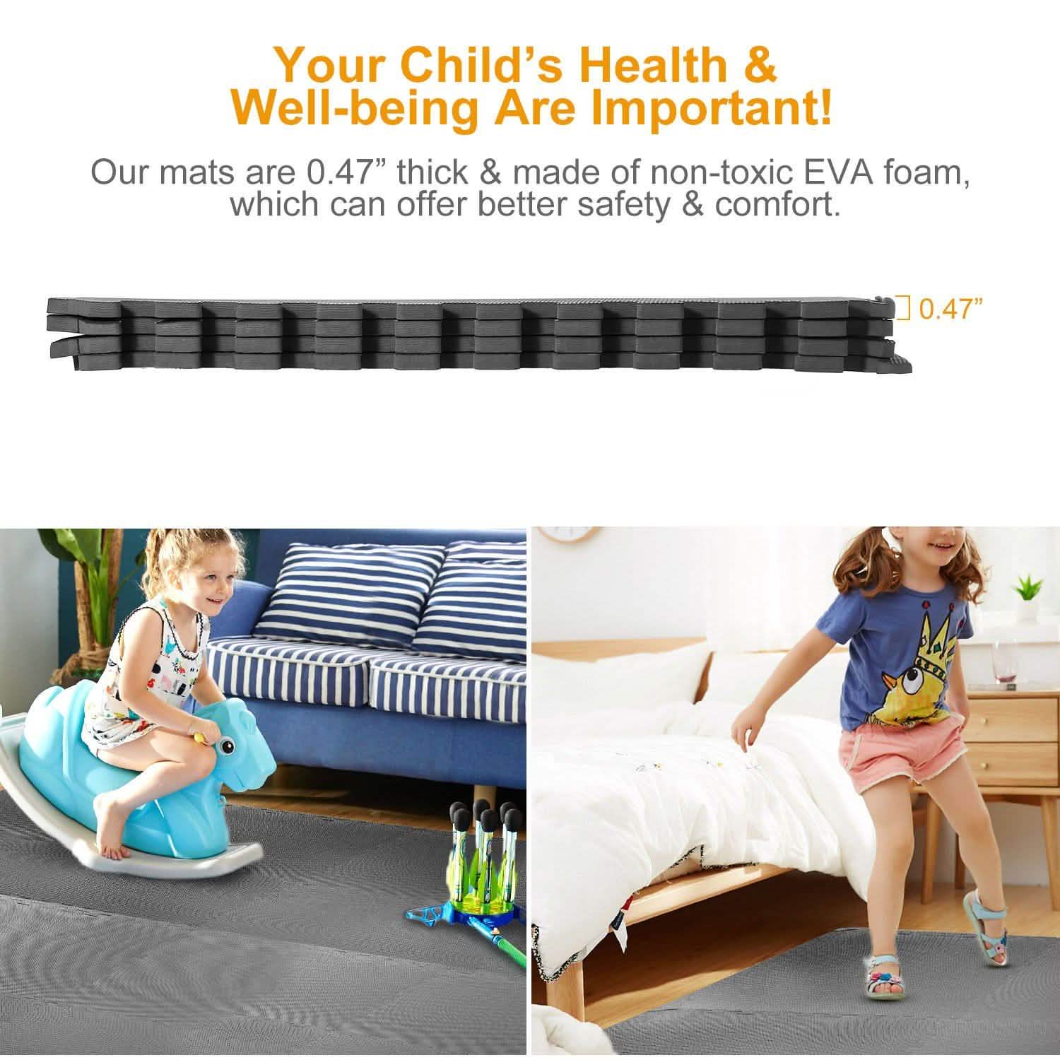 4-Pieces: Puzzle Exercise Foam Mat by DailySale
