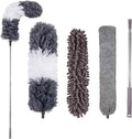 4-Pieces: Reusable Bendable Dusters with Extension Pole by DailySale