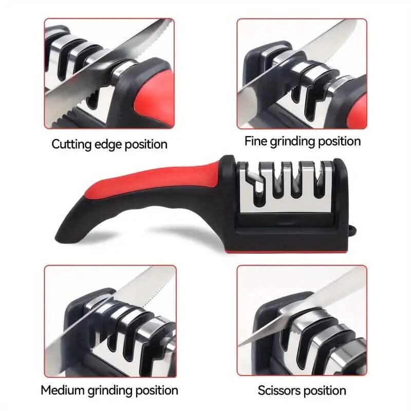 4 Stages Professional Kitchen Knife Sharpener Tool by DailySale