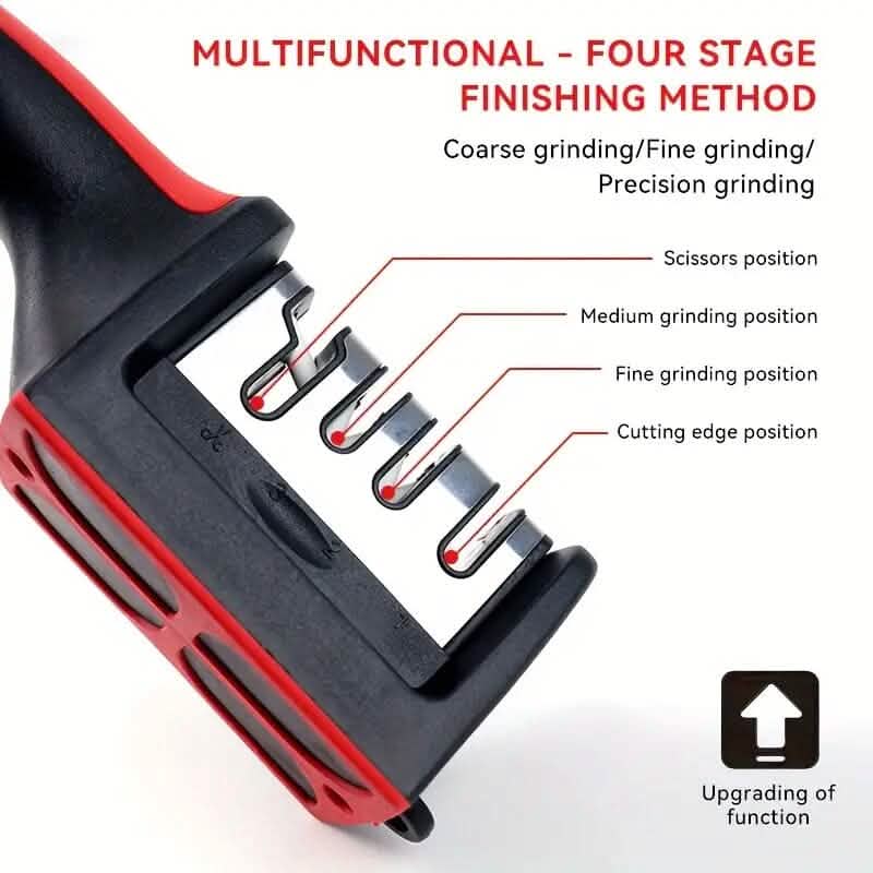 4 Stages Professional Kitchen Knife Sharpener Tool by DailySale