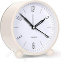 4" Super Silent Non Ticking Analog Alarm Clock with Night Light by DailySale