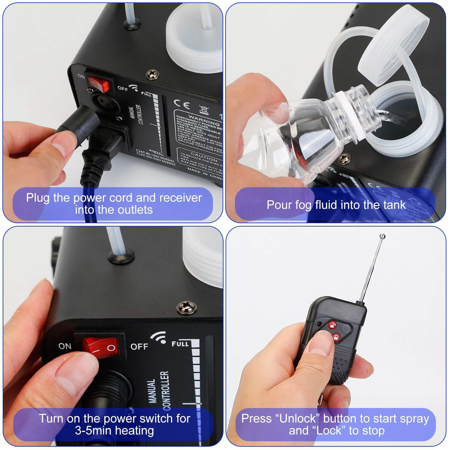 400W RGB LED Fog Machine by DailySale