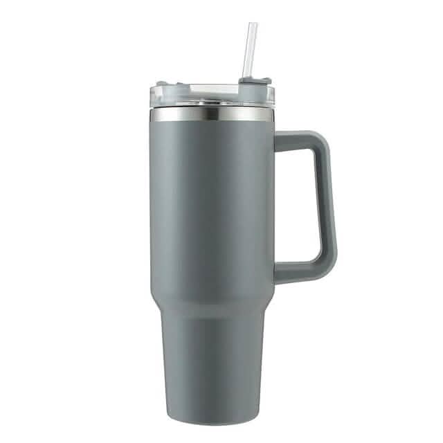 40oz Reusable Vacuum Tumbler with Insulated Double Wall and Cup Handle by DailySale