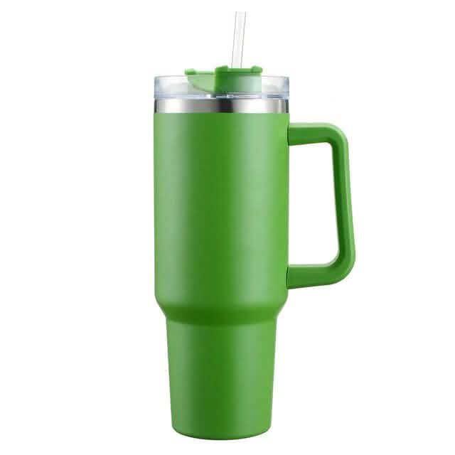 40oz Reusable Vacuum Tumbler with Insulated Double Wall and Cup Handle by DailySale