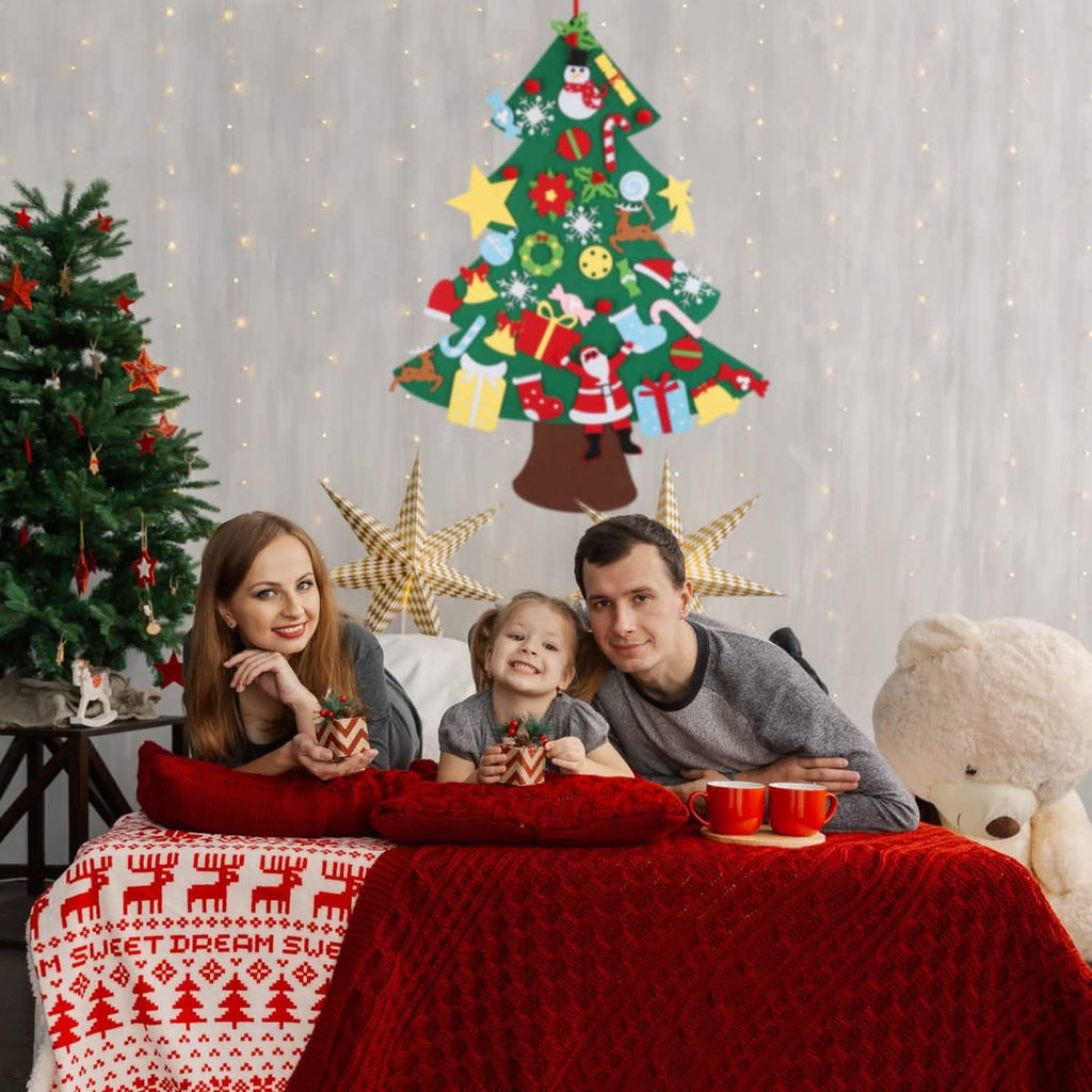 41-Piece: DIY Felt Christmas Tree Detachable Ornaments for Kids by DailySale
