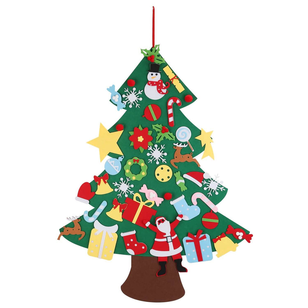 41-Piece: DIY Felt Christmas Tree Detachable Ornaments for Kids by DailySale