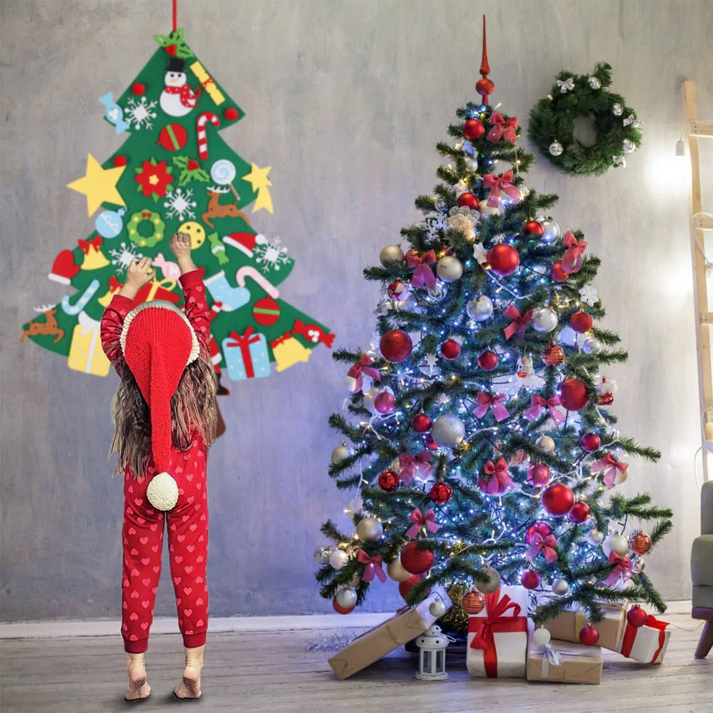 41-Piece: DIY Felt Christmas Tree Detachable Ornaments for Kids by DailySale