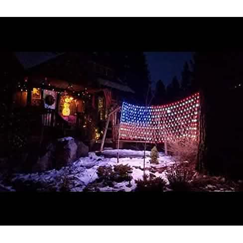 420 LED American Advanced Flag String Lights by DailySale