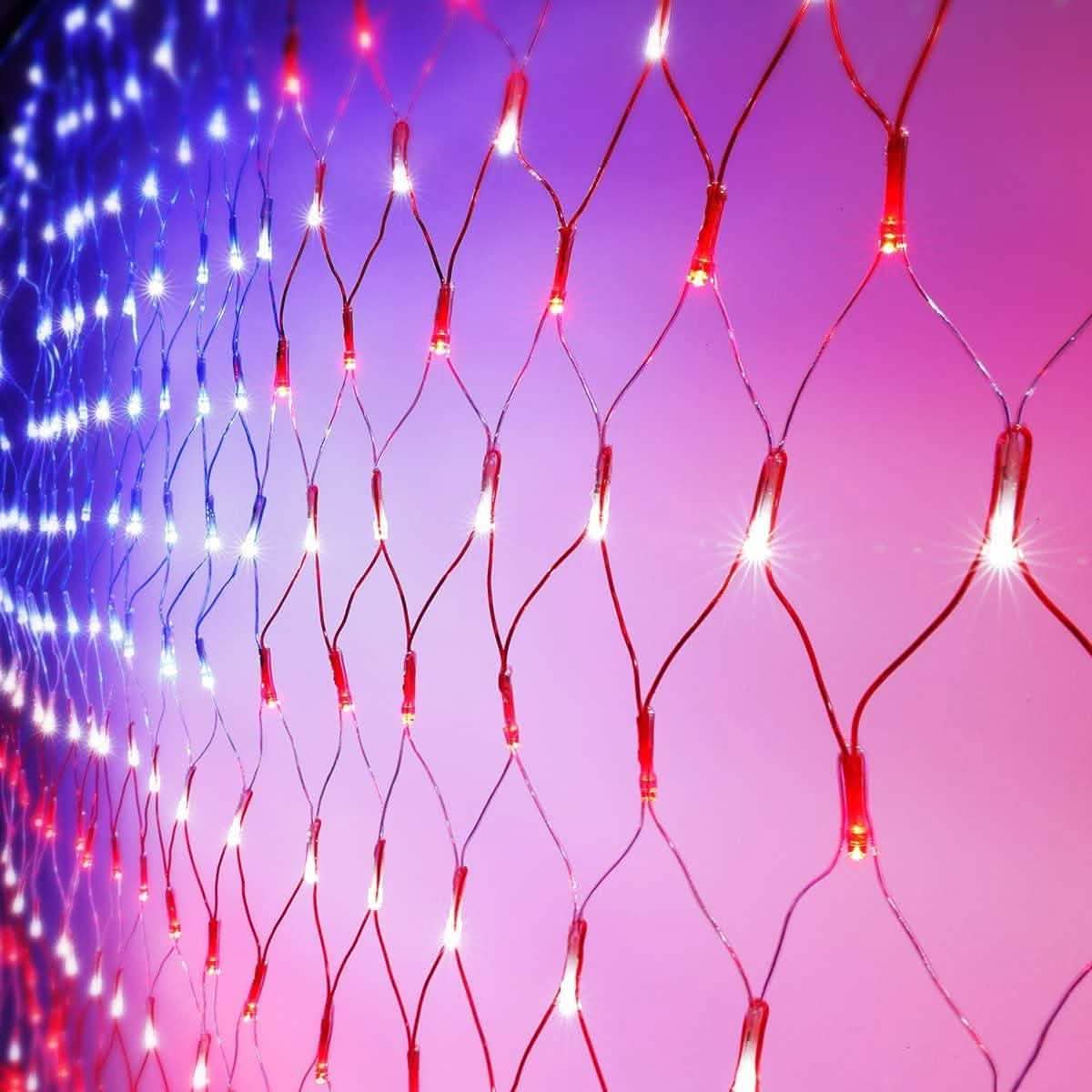 420 LED American Advanced Flag String Lights by DailySale